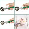 Plastic Handle Ice Cream Ball Scoop Stainless Steel Fruit Scoop Ice Cream Digger  Watermelon