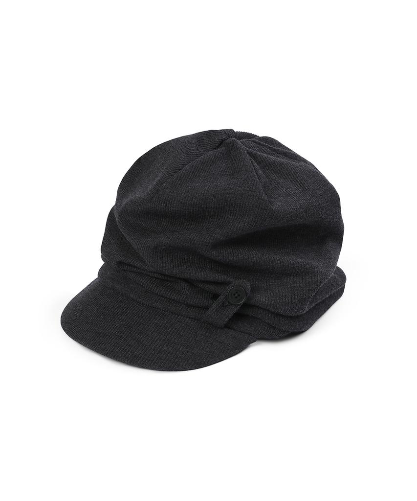MISEKI SEOUL Tokyo Shirring Turban Cap Charcoal