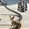 Lightweight Plastic Chain Leash Simulated Iron for Haunted House Cosplay, Halloween Prop, Novelty Funny Dog Costume Accessories Leash, Fake