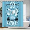 Coastal Ocean Beach Shower Curtain Seascapes Nature Landscape Bathroom Decor Waterproof Fabric Scenic Wall Hanging Home Textile