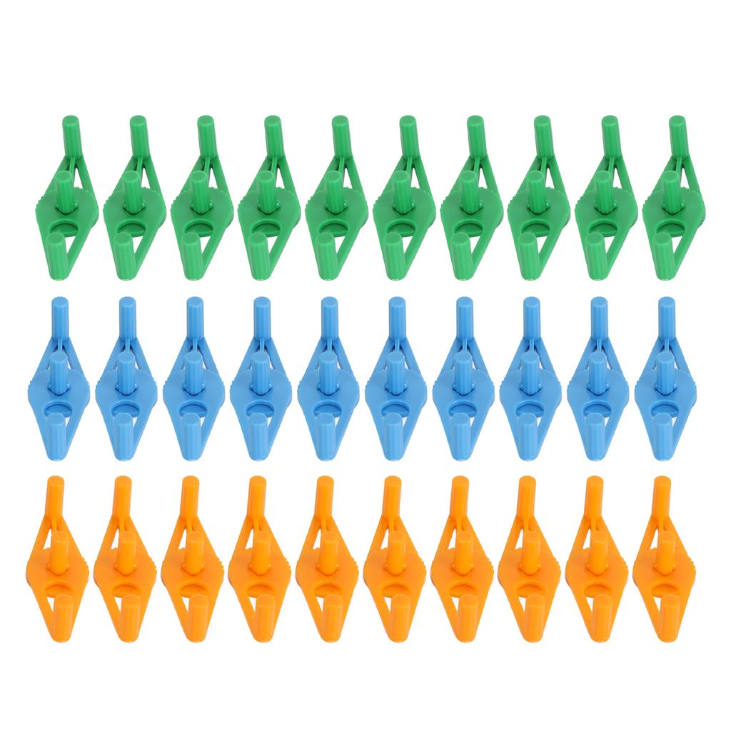 Plant Stem Bender Clips, 30pcs Reusable Plastic Plant Benders Training Clips for Gardening
