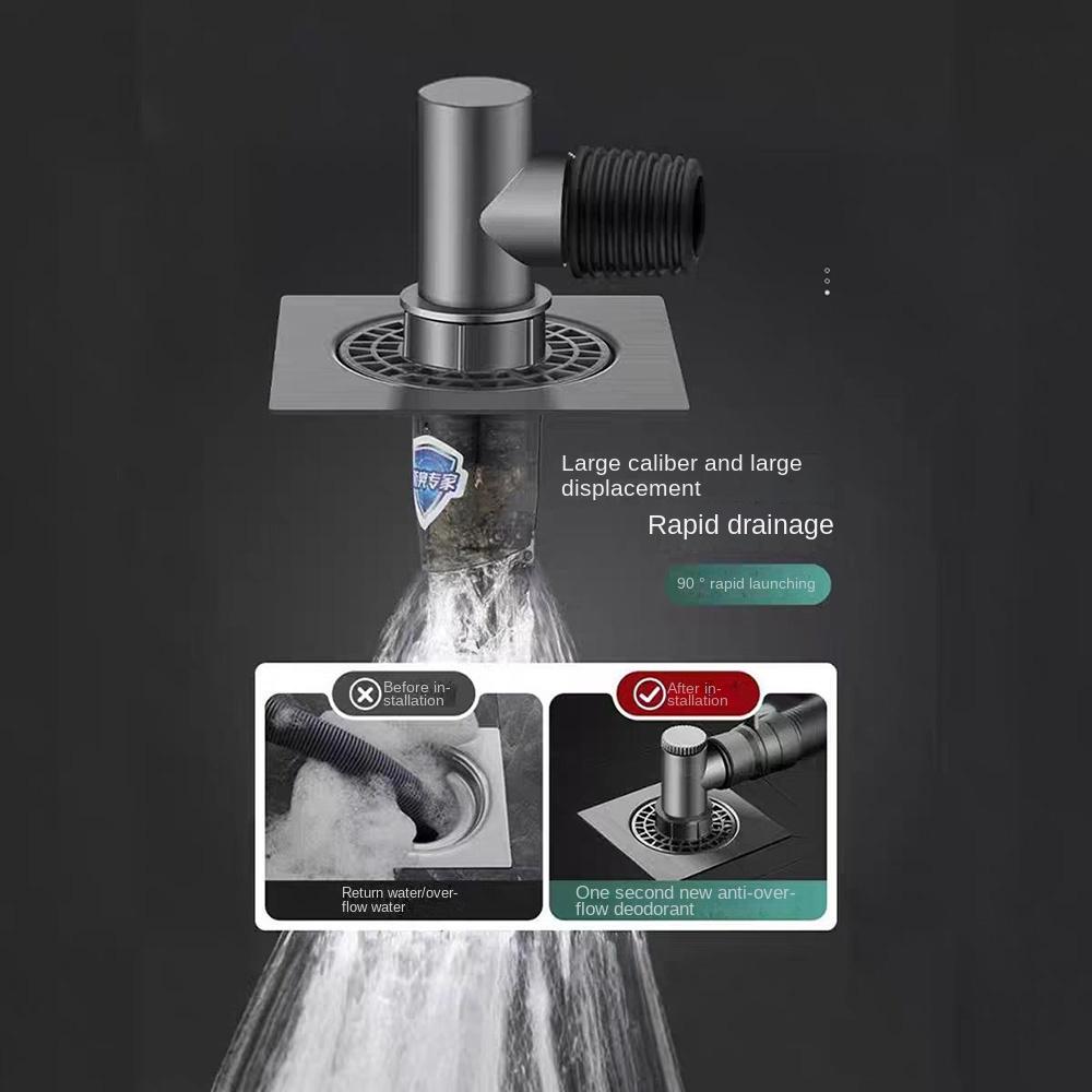 Double Purpose Sink Elbow Pipe Connector Quick Drainage Sewer Hose Adapter  Balcony