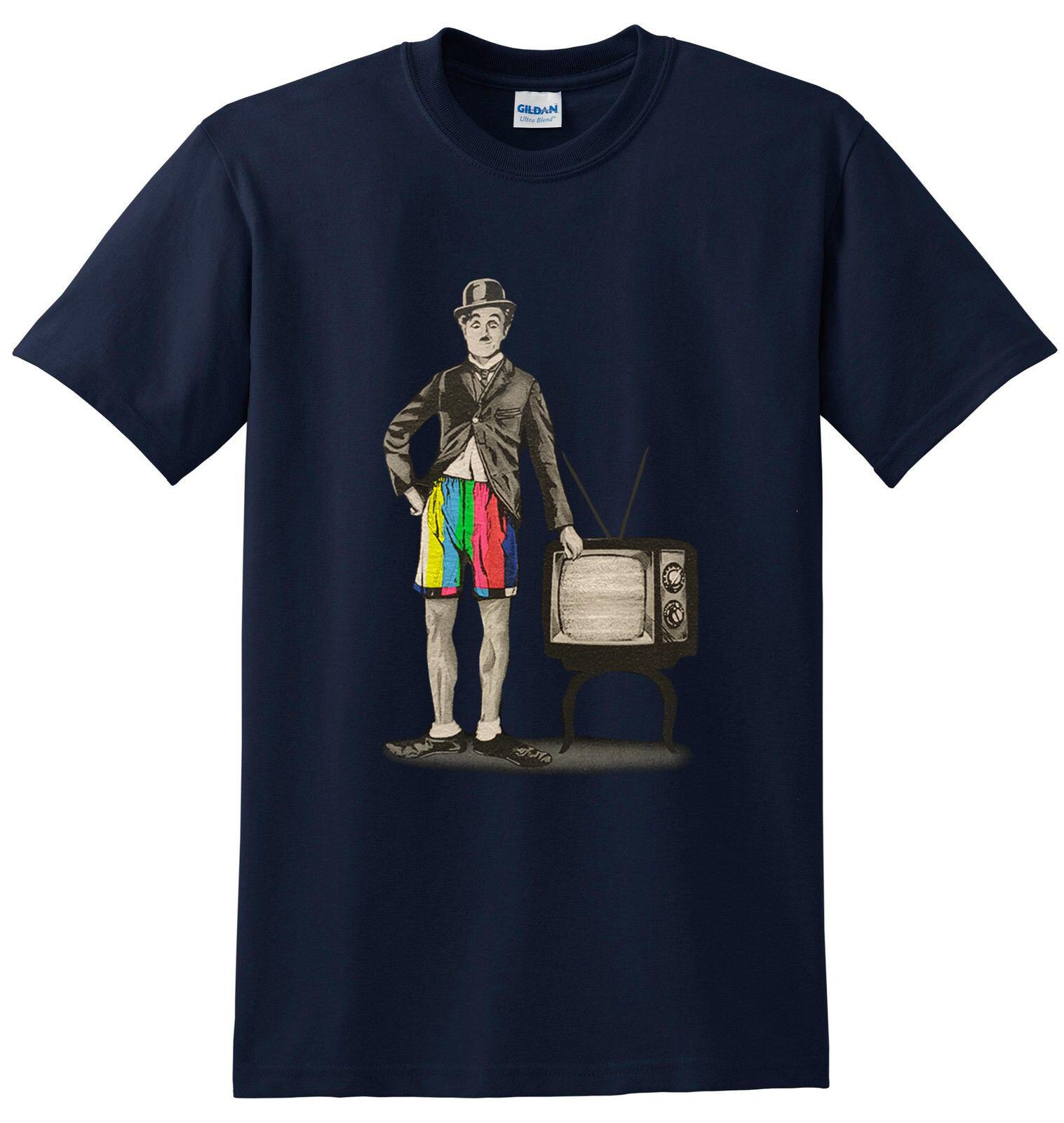 CHARLIE CHAPLIN T-Shirt Mens Womens Tees Top Funny Joke Fun Party Joker Gift Xmas T-Shirt Mens Womens Tees Top Top Tee S
