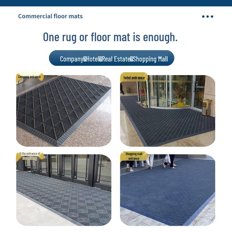 Three-in-One Anti-Slip Entrance Mat for Hotels and Malls