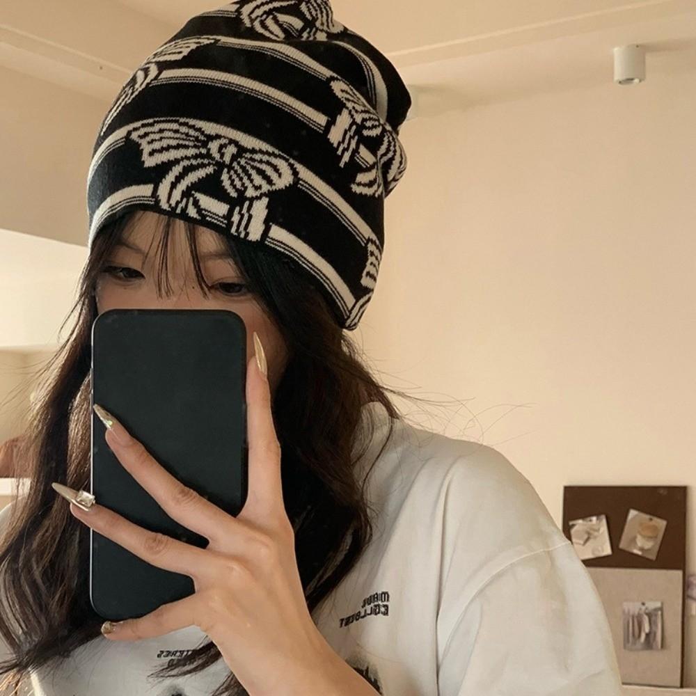 Flower Winter Cycling Thermal Mask Polka Point Pullover Cap Sacrf Earhook Neck Warmer  Female