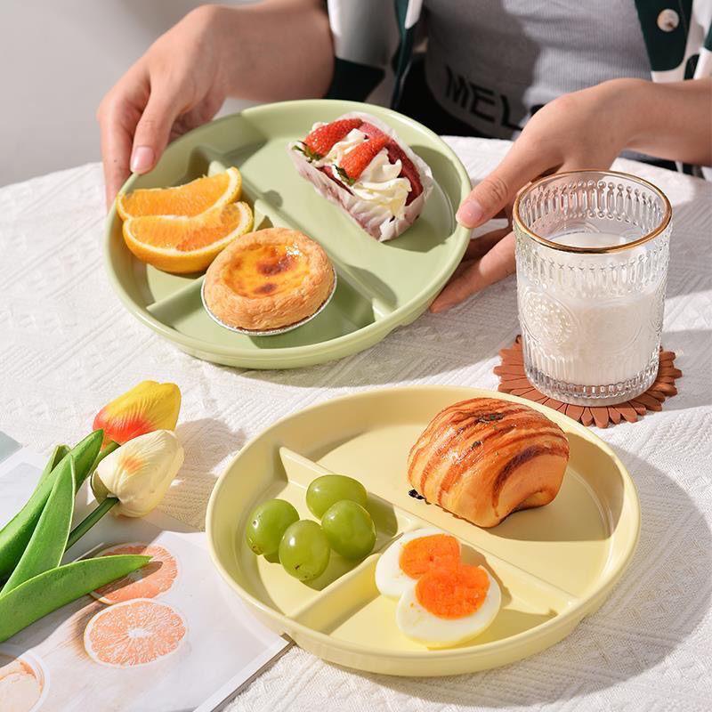Japanese Style Portion Control Meal Plate for Weight Loss - Adult Single Serving Compartment Plate
