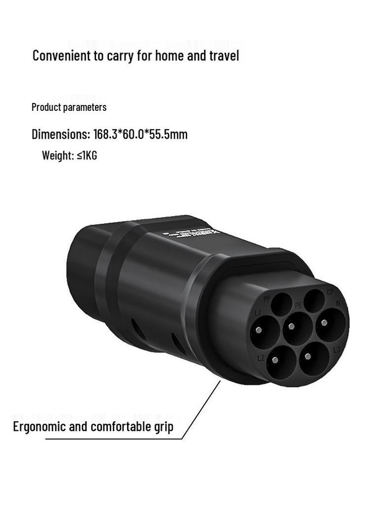 Type 2 EV Charger European to National Standard Adapter