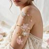 Bracelet Armlet Floral Ajustable Manchette de Bras Creuse Mode Manchette de Bras Supérieur Bracelet Pour Femmes