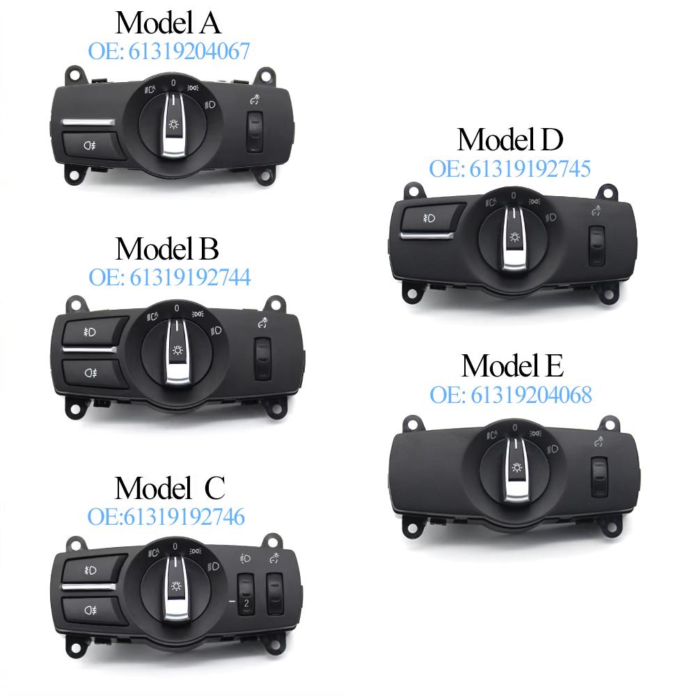 Car Headlight Switch Lamp Rotation Button Assembly For BMW 5 5GT 6 7 X3 X4 Series F10 F07 F06 F01 F25 F26 520 525 530 640 730
