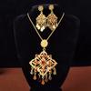 Thailand Yunnan Dai Ethnic Jewelry Set: Necklace and Earrings for Retro Stage and Photo Studio