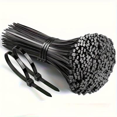 300pcs Heavy-Duty Self-Locking Cable Ties - Adjustable Waterproof Zip Tie, Anti-Sagging & Slide | Wear Resistant | Bend Proof