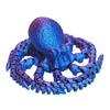 3D Printed Cthulhu Octopus Figurine Movable Joints Octopus Figure Articulated Sea Animal Model Fidget Toy Desktop Decoration Ornament