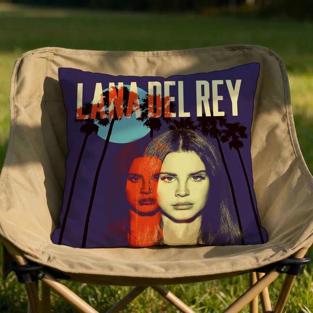 Singer LLana Del Rey Cushion Cover Soft Reversible Durable Pillow Cover MultiScene Use for Home Car Daily Comfort