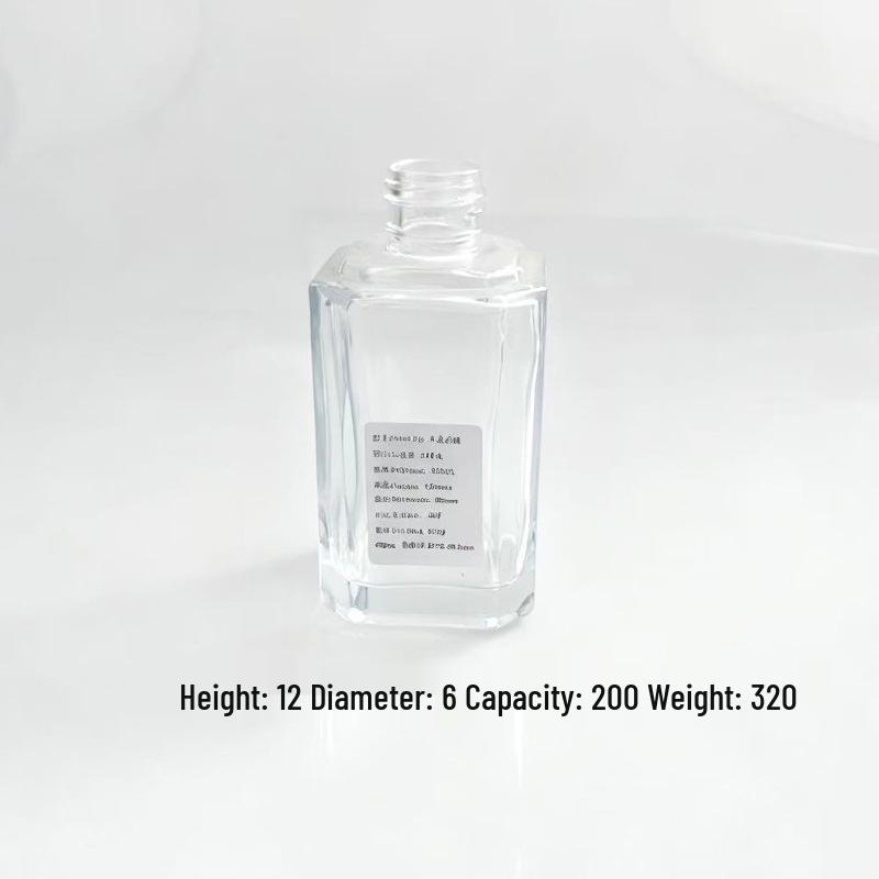 

Flameless Glass Incense & Candle Holder: Square Perfume & Home Ornament Bottle