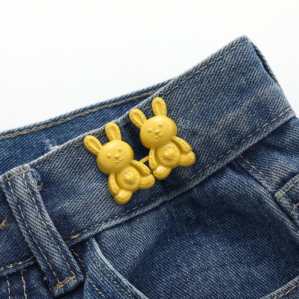 Zinc Zinc Alloy Rabbit Snaps Detachable Pant Clips Multicolour  Stylish   Tightening