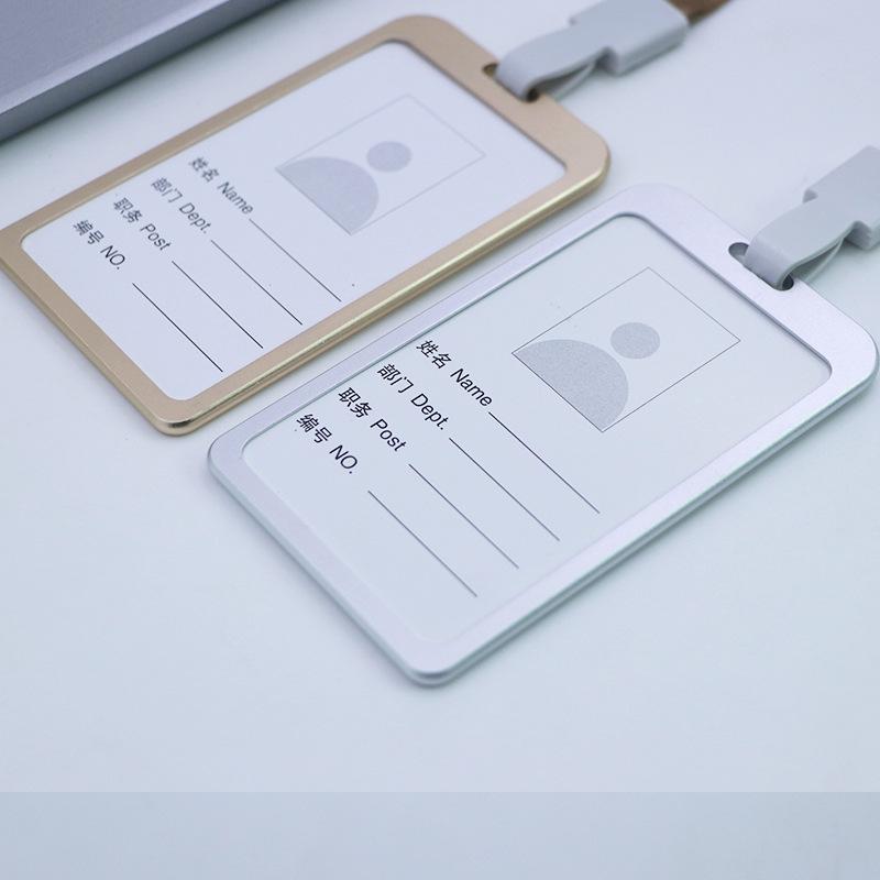 Aluminum Alloy ID Card Holder with Lanyard