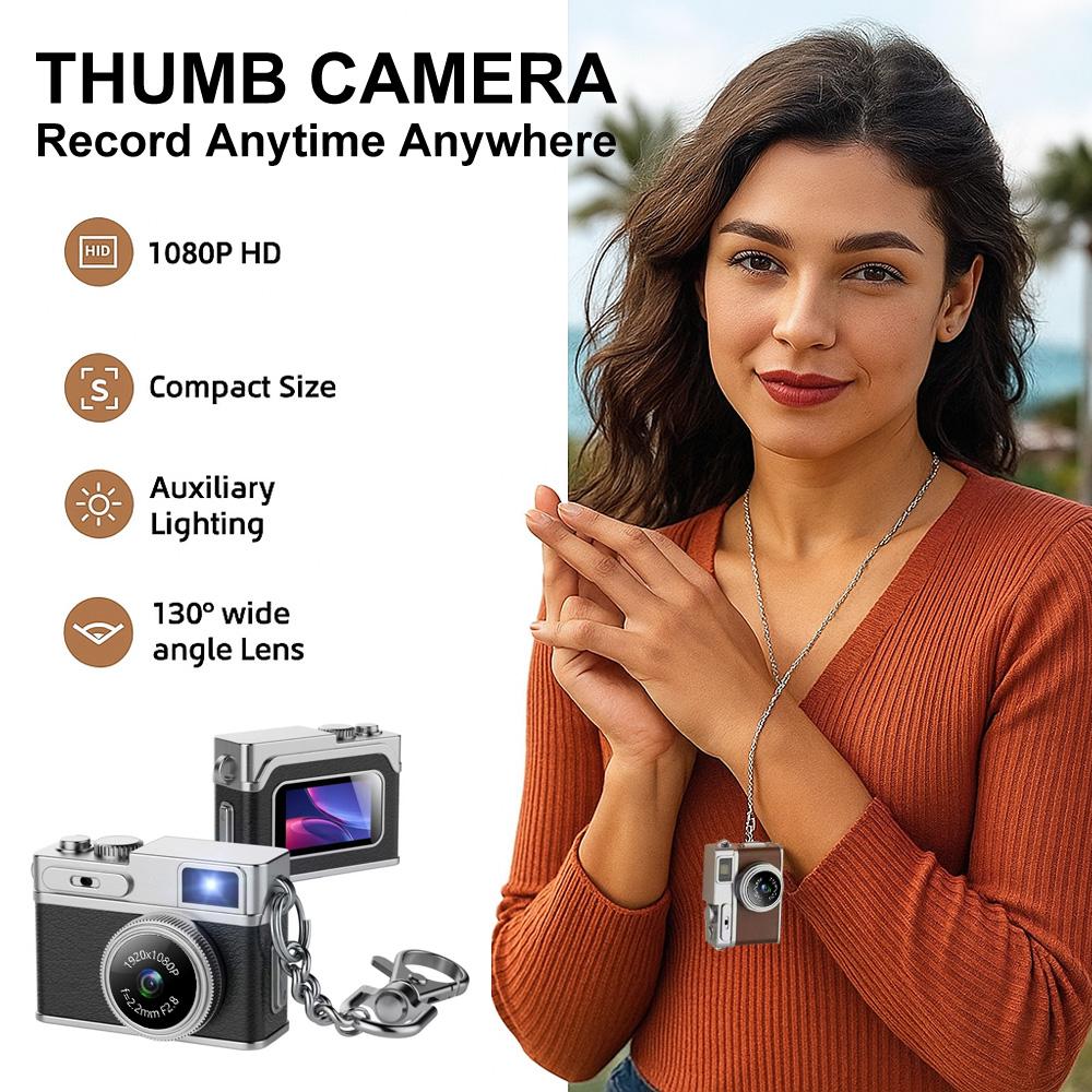 Magecam Retro digitální fotoaparát 1080P Videorekordér LED přisvětlení 0,96palcový IPS displej Přenosný Mini digitální fotoaparát