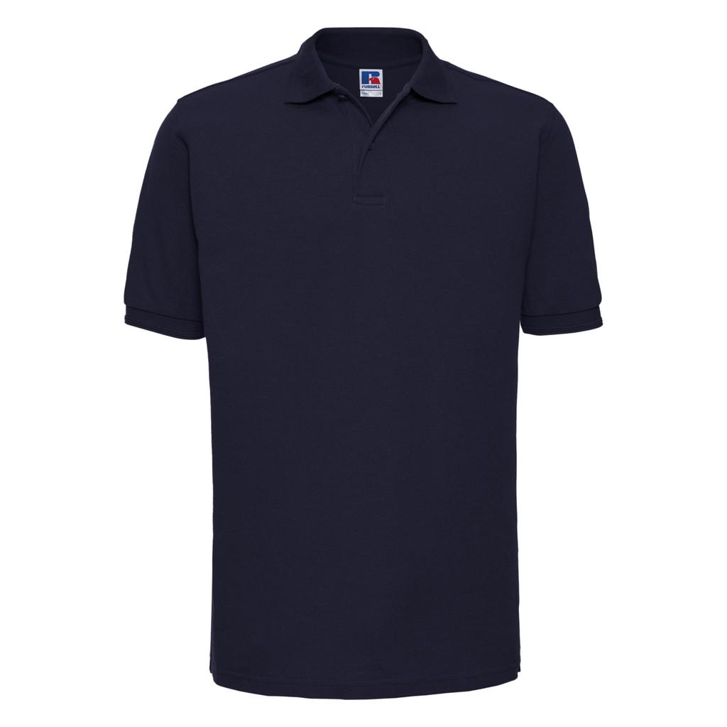 Russell Mens Ripple Collar & Cuff Short Sleeve Polo Shirt