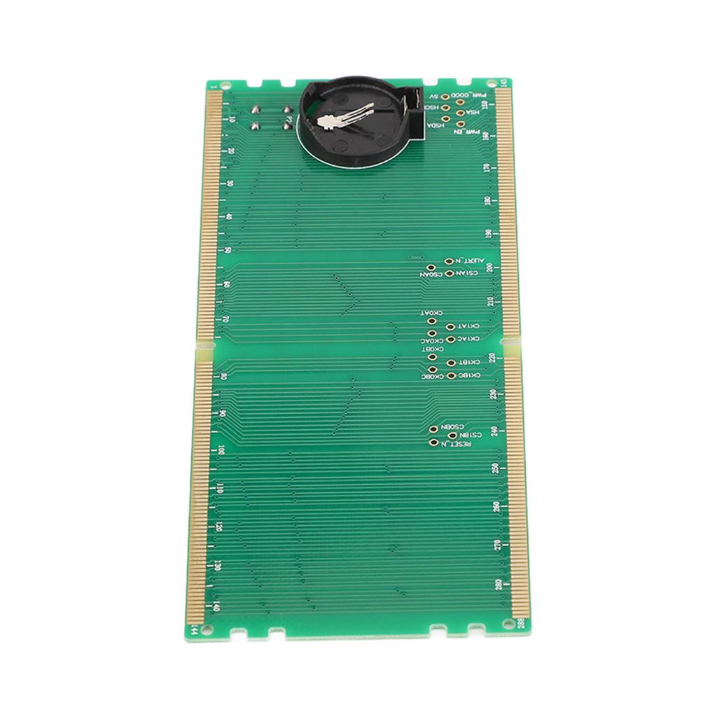 DDR5 RAM Memory Slot Tester Card with LED Lights Portable for PC Motherboard RAM Memory Maintenance