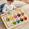 Fine Motor Skills Magnetic Maze Game Wood Number Learning Toy Tracing Number Maze Counting Board for Children Enduring