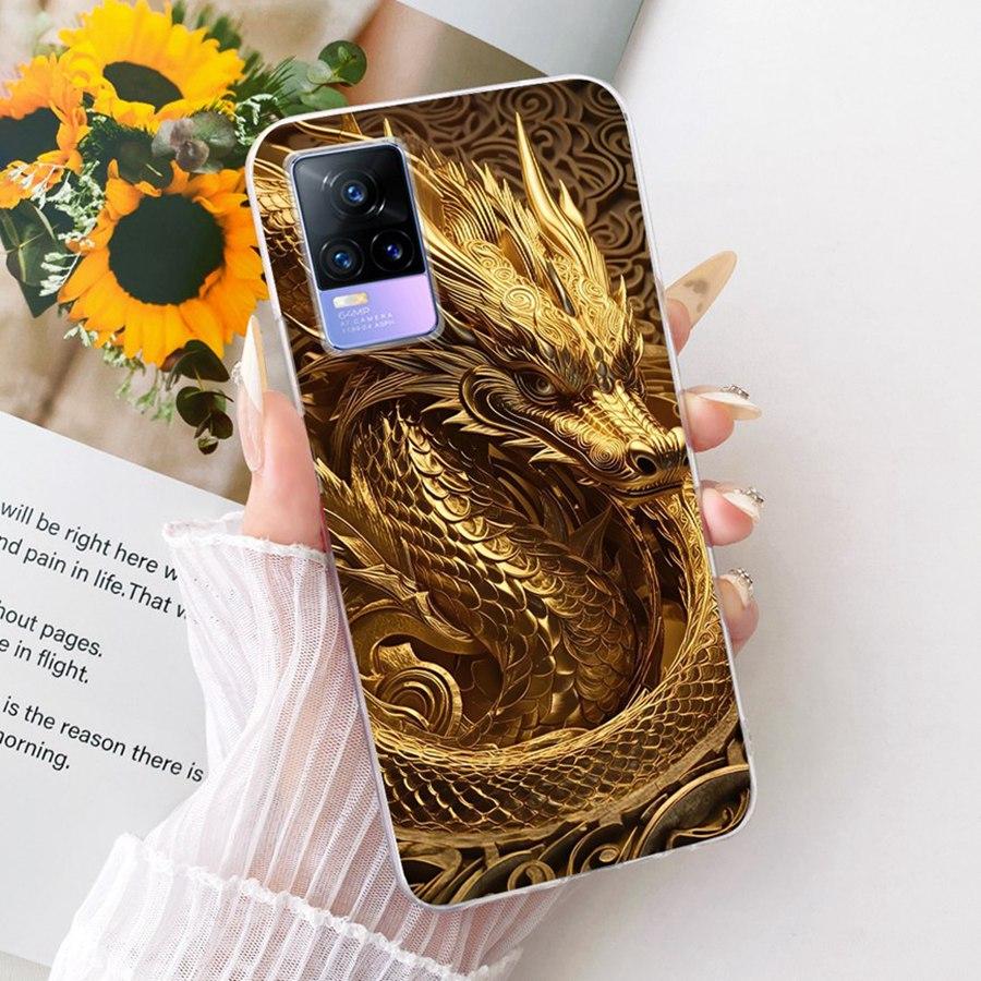For Vivo V21E V 21 E V2061 V2055 Case Soft Silicone TPU Protective Butterfly Phone Case For VivoY73 2021 V21 E 4G 5G Cover Coque