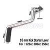 16mm Kick Starter Lever for CG 125cc 200cc 250cc Engine dirt pit bike off road motorcycle Motocross free Shipping