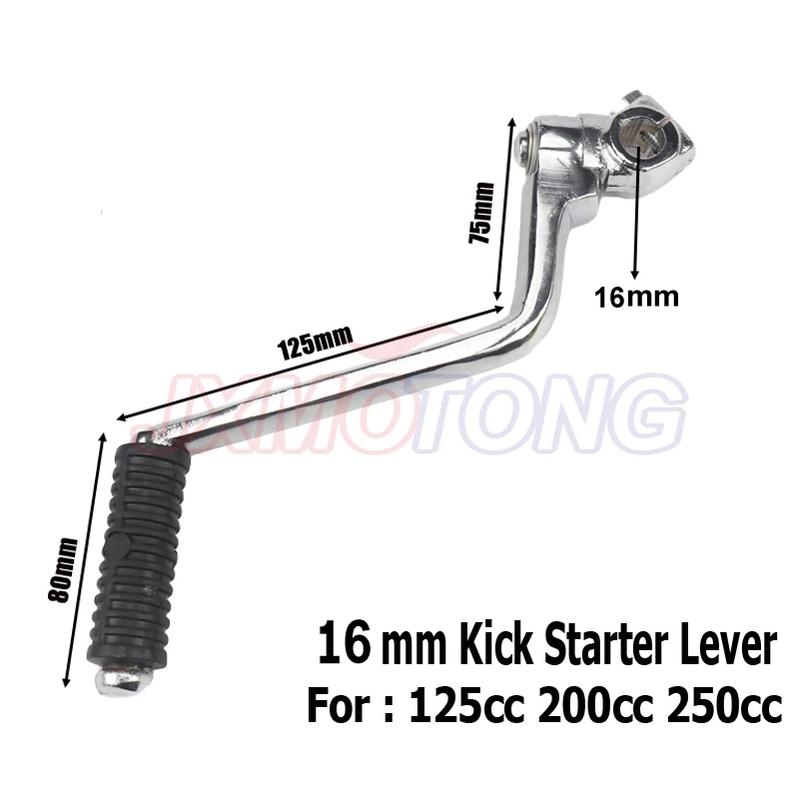 16mm Kick Starter Lever for CG 125cc 200cc 250cc Engine dirt pit bike off road motorcycle Motocross free Shipping