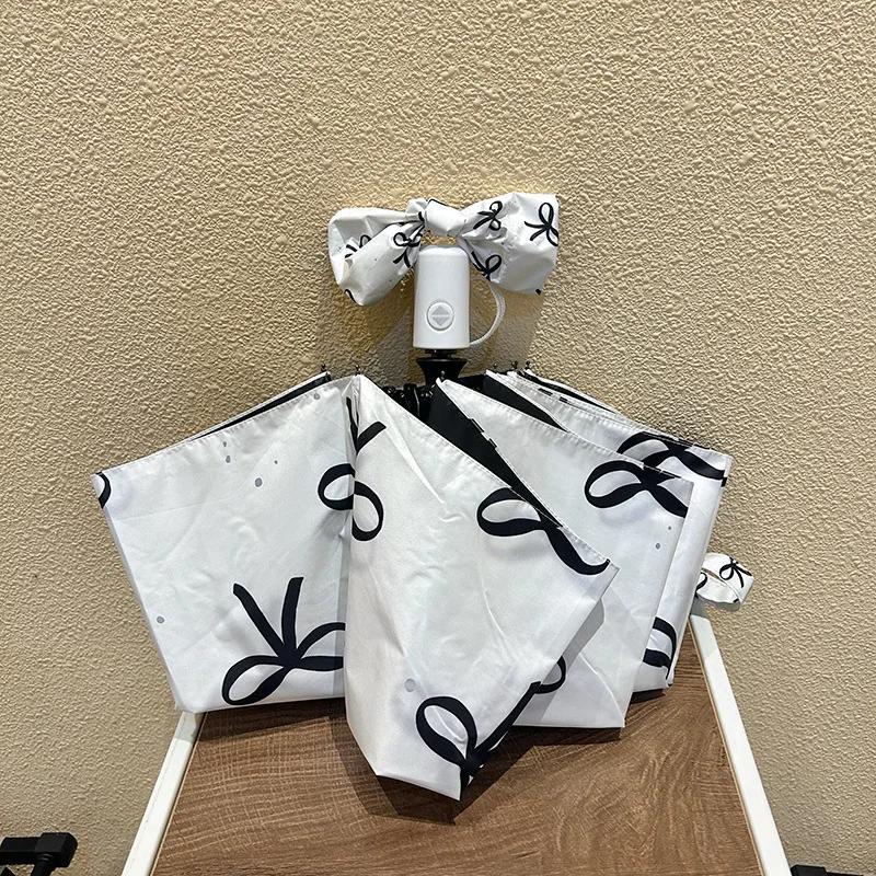 

Розовый Автоматический Высококачественный Виниловый Солнцезащитный Зонт Защита от Солнца Защита от УФ-лучей Дождь или Солнце Женский Компактный Складной Солнцезащитный Зонт