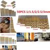 Premium 50pcs Titanium Coated Hss High Speed Steel Drill Bit Set With 5 Sizes For Precision Drilling