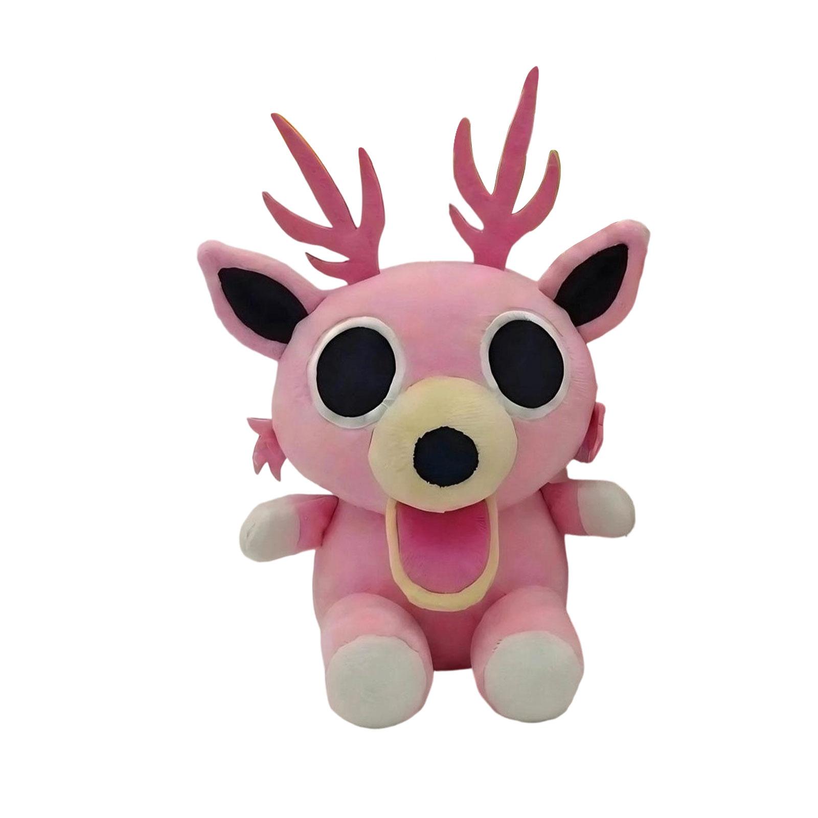 

Plush Deer Toy Soft Stuffed Animal Doll with Antlers Large Eyes and Detailed Face for Kids and Collectors Gift One Size