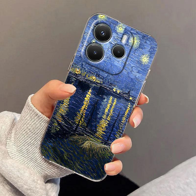 

Van Gogh Phone Case For Xiaomi Redmi 14C 13C 12C 10C Note 14 13 12 11 10 9 8 Pro 5G Clear Funda Almond Blossoms Sunflower Starry Redmi 13C 5G