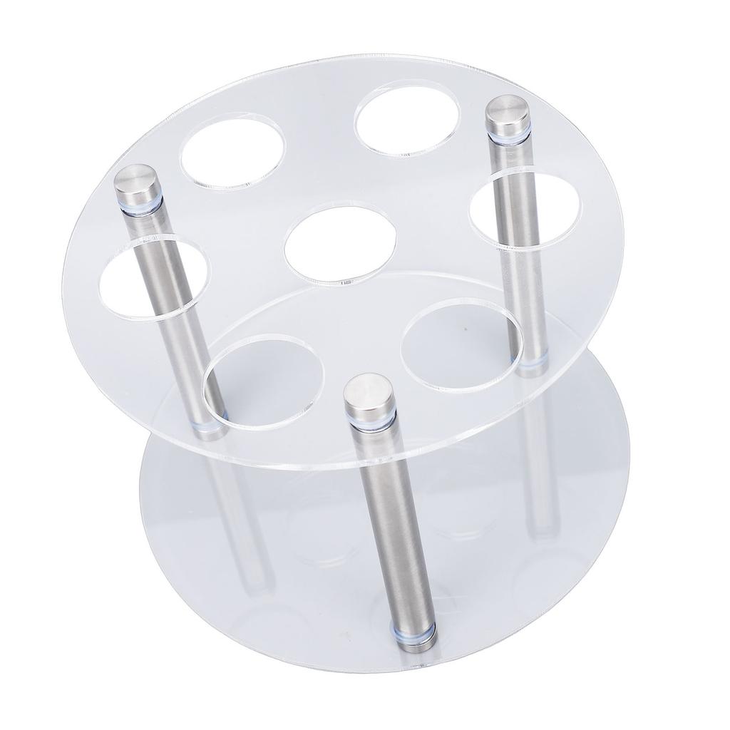 Flavor Water Bottle Storage Rack Fit for Cirkul Round Acrylic 7 Cartridge Tubes Storage Stand Holder