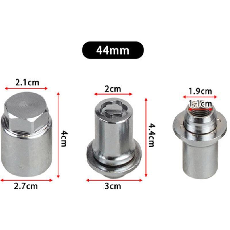NEW-For Toyota Lexus M14/ X1.5 Wheel Lock Lug Nuts Set 00276-00900 00276-00901 4Nuts+ 1 Key 45MM/44MM Height