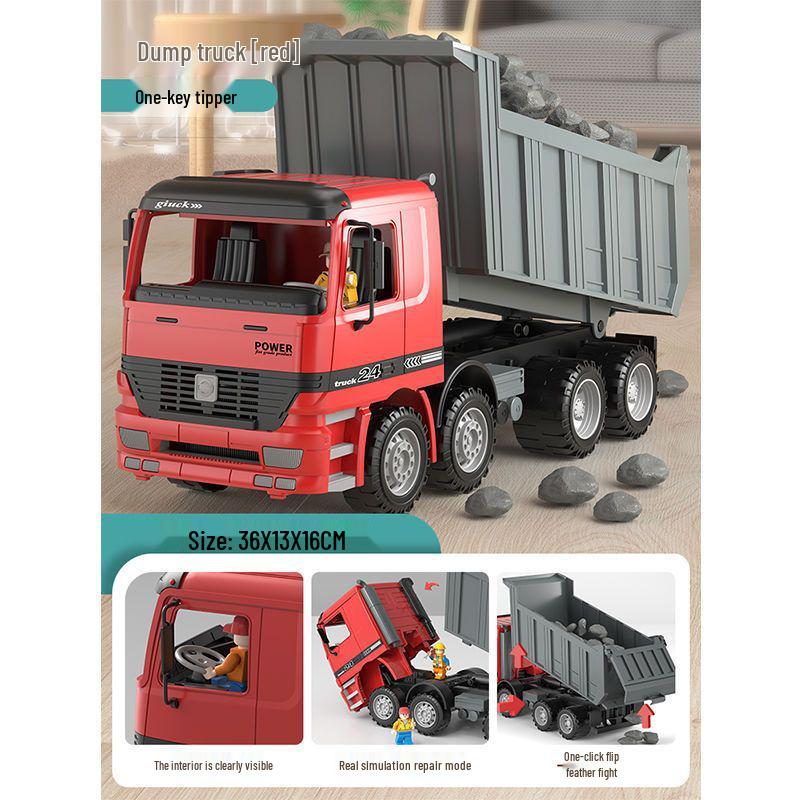 

Очень большой мусоровоз со светом и музыкой, обучающая модель экскаватора для детей