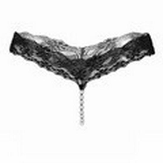 Provocative Lace Open Crotch Thong for Women - Plus Size Available