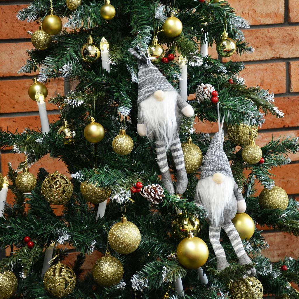 Christmas Gray Elf Dwarf Gnome Beard Ornament Decoration Gift Holiday