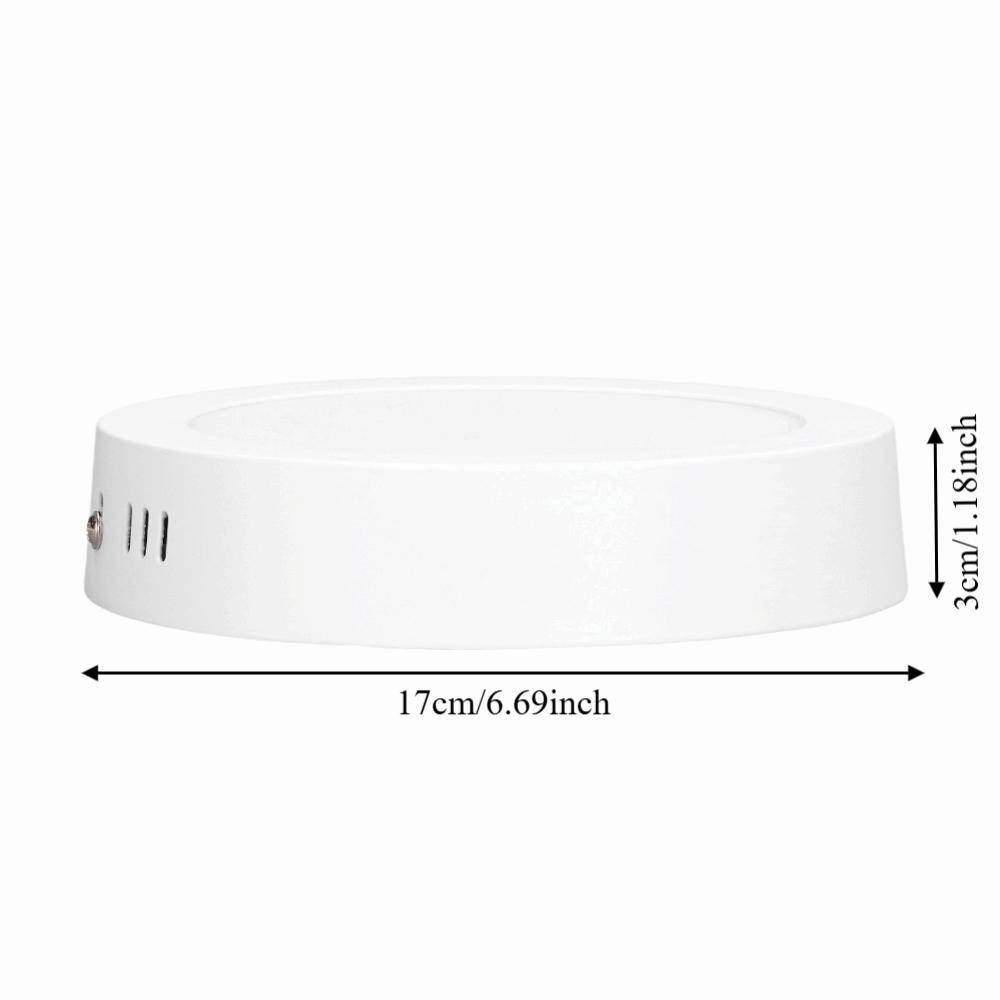 12W Panel Light 6500K White Light Ceiling Lamp Long Lifespan LED Ceiling Light Office