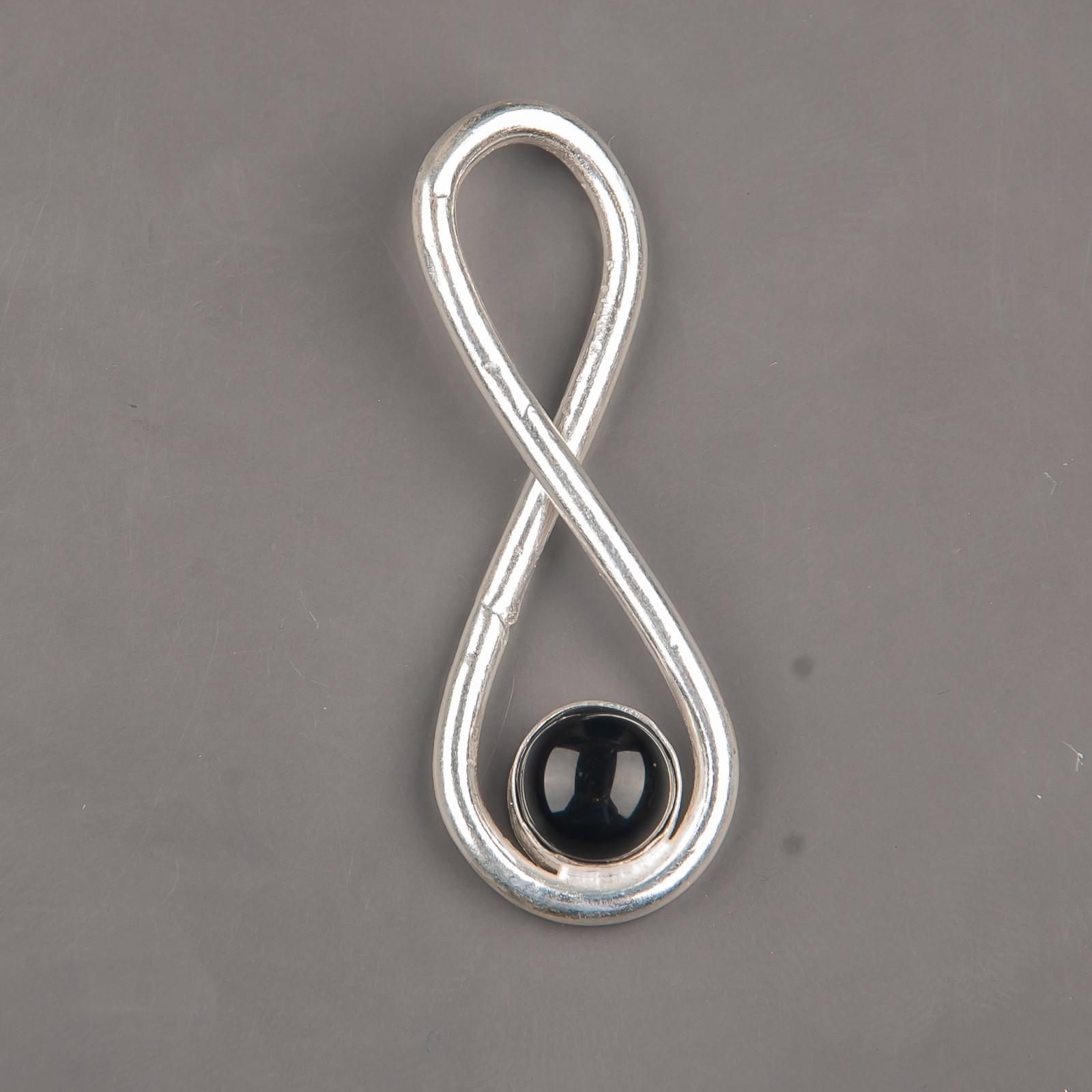 

Драгоценный камень Черный турмалин Ювелирные изделия из серебра 925 пробы Ручная работа Подвеска 1,66 PP-20-20