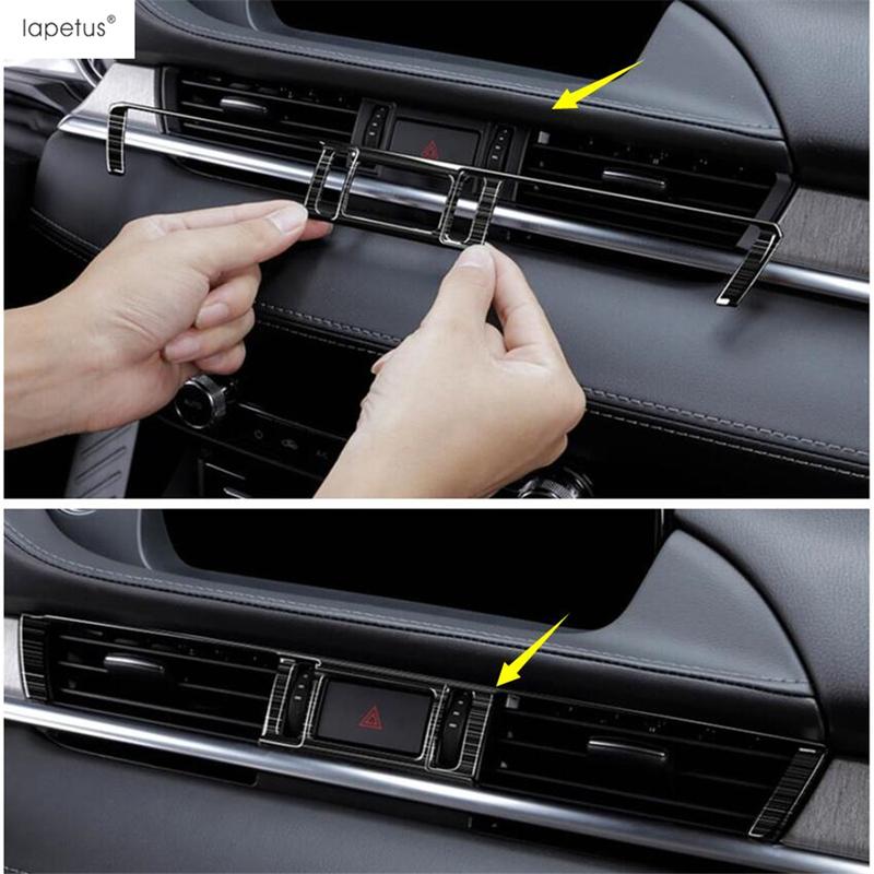 Armaturenbrett-Zierleiste / Fensterheber-Schalterabdeckung / Schalthebel-Abdeckung / Lüftungsgitter hinten Zierleisten für Mazda 6 - 2024 Edelstahl Zubehör