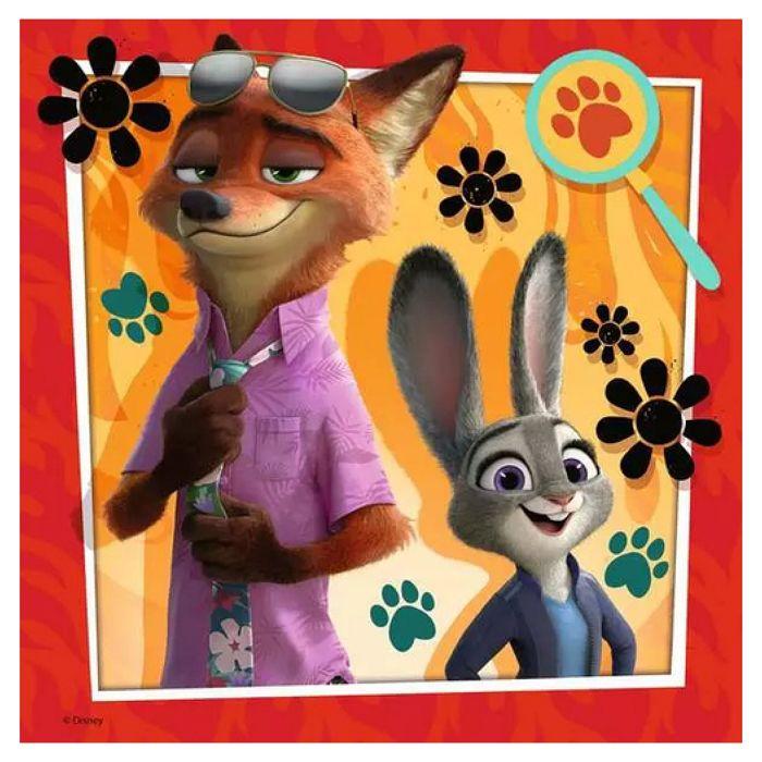 Puzzles 3 x 49 pièces Ravensburger Disney Zootopie