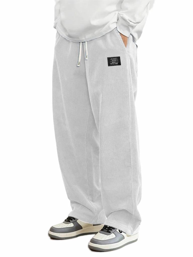 Autumn European & American Loose Fit Comfortable Corduroy Men's Casual Sports Pants