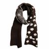 Soft Plush Knitted Scarf Warm Neckerchief Scarf Versatile Wool Blend Scarf  Women