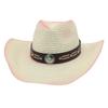 Women'S Sunshade Travel Photo Beach Visor Men'S Summer Western Cowboy Hat New Men'S And Women'S Grassland Straw Hat Top Hat