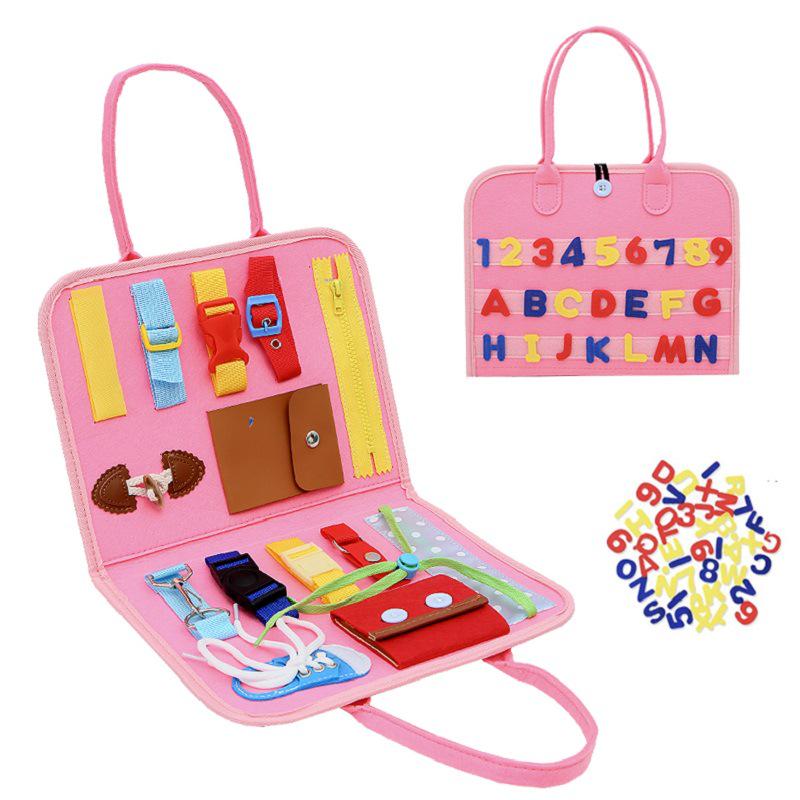 Montessori Felt Busy Board: Multi-Page Educational Toy & DIY Accessories for Early Childhood Learning