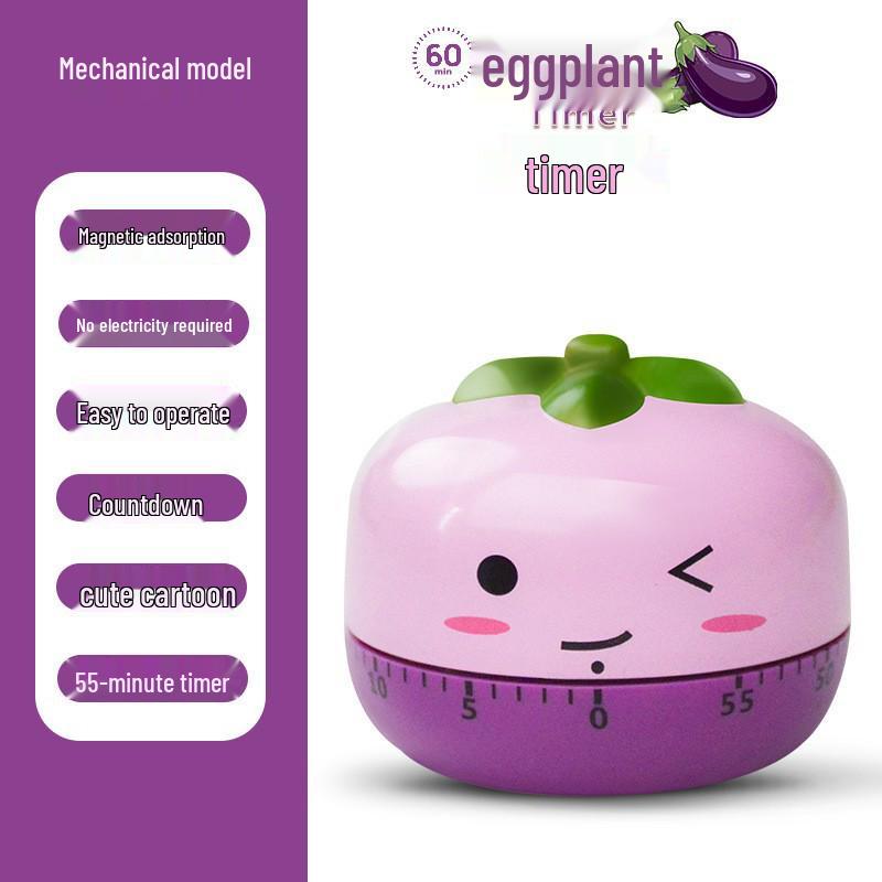 Children's Cartoon Rabbit & Squirrel Magnetic Timer for Cooking & Study