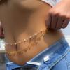 Sexy Body Waist Chain Jewelry For Women Vintage Minimalism Crystal Belly Belt Chain Bohemia Spring Summer Beach Vacation Bijoux