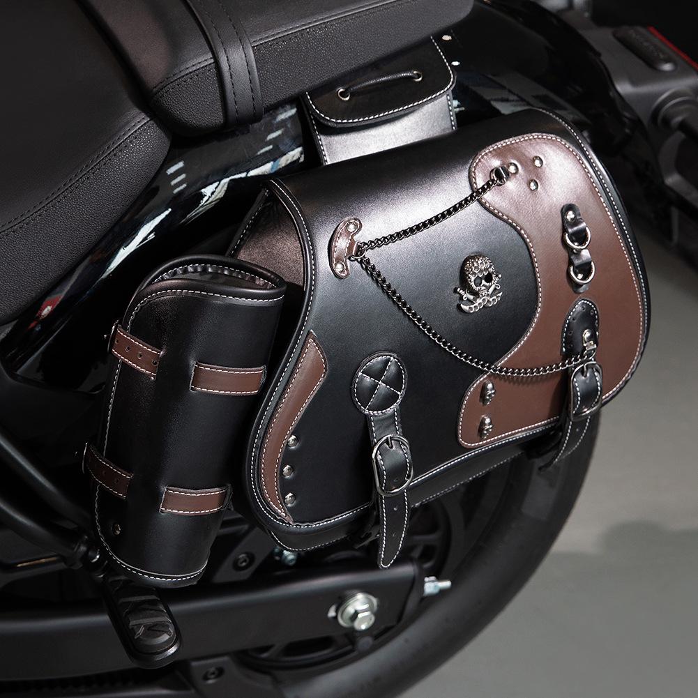European & American Retro Harley Motorcycle Side Bags - Large Capacity Accessories & Modification Equipment