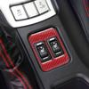 Carbon Fiber Car Seat Heating Panel Decoration Cover Trim Decal Stickers For Subaru BRZ For Toyota 86 Car Interior