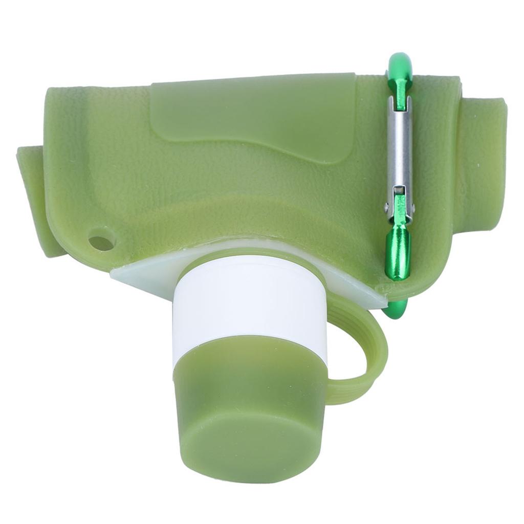 500ml Tragbare Faltbare Wasserflaschen Zusammenfaltbarer Silikon-Wasserbeutel für Outdoor-Reisen Camping Radfahren Grün
