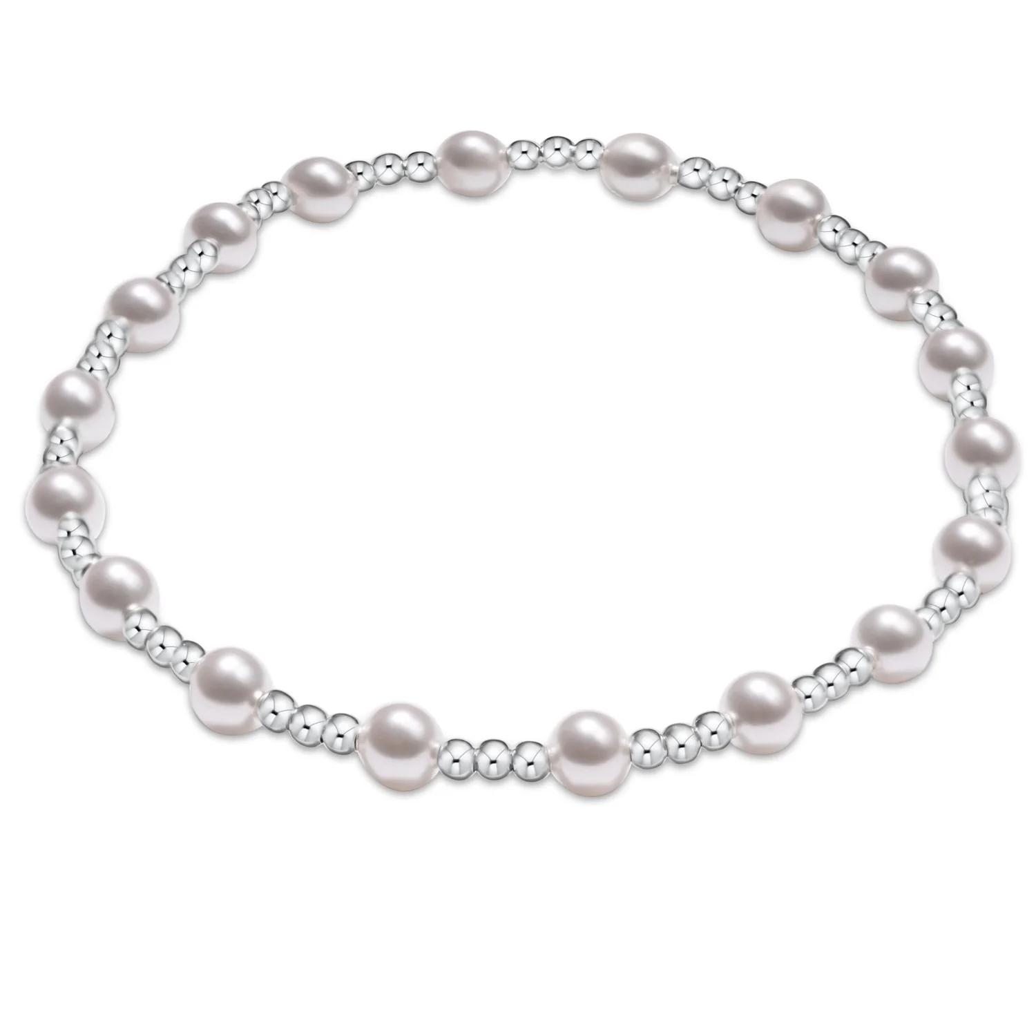

Vlen Beaded Shell Pearl Bracelet for Women Shell Pearl Jewelry Dainty Stackable Bracelet for Daily Wear Fashion Boho Accessory
